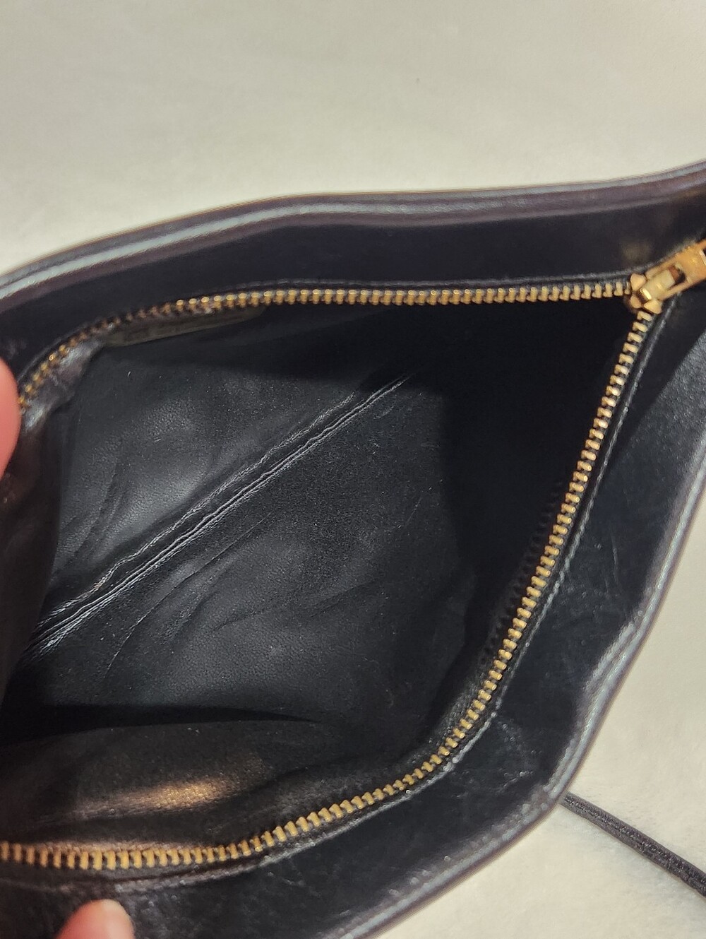 Anne Klein for Calderon Genuine Leather Clutch Bag, Vintage - Picture 10 of 10